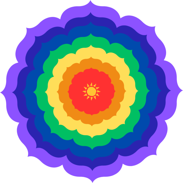 Värvidega tervendav mandala