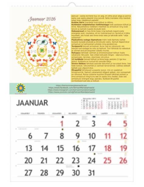 Mandala kalender 2026